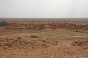 Ansicht des Kastells von Gheriat el-Garbia von Nordosten