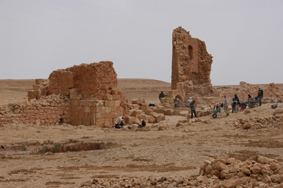 The Porta Praetoria (seen from the interior) during excavation